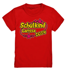 Schulkind Name "Stars pink" - Kids Premium Shirt