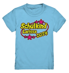 Schulkind Name "Stars pink" - Kids Premium Shirt