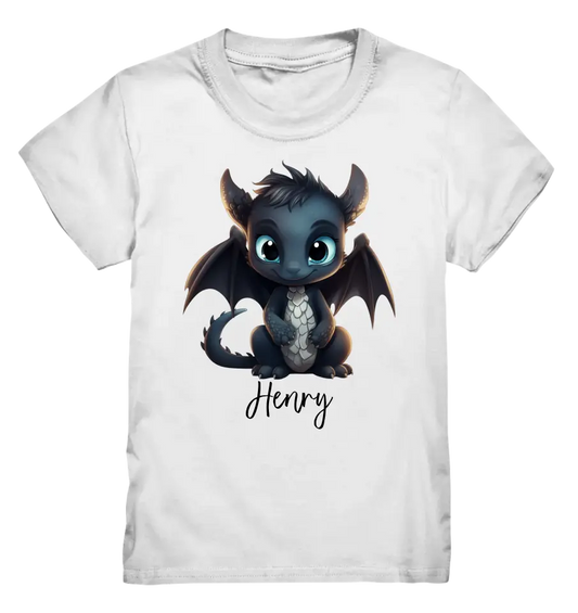 Sußer Drache mit Name - Kids Premium Shirt