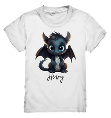 Sußer Drache mit Name - Kids Premium Shirt