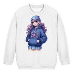 Anime Girl - Kids Basic Sweatshirt