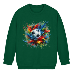 Colorful Soccer Ball - Kids Basic Sweatshirt