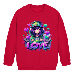 Hip Hop Anime Girl  - Kids Basic Sweatshirt