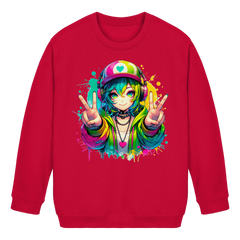 Anime Girl - Kids Basic Sweatshirt