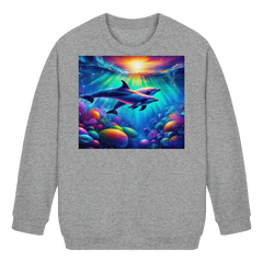 Colorful Dolphin - Kids Basic Sweatshirt