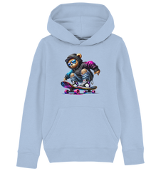 Skateboard HipHop Bear - Kids Organic Hoodie