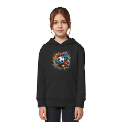 Colorful Soccer Ball - Kids Organic Hoodie