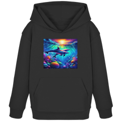 Colorful Dolphin - Kids Organic Hoodie