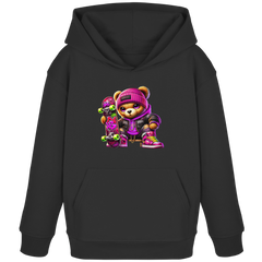 Hip Hop Teddy Girl - Kids Organic Hoodie