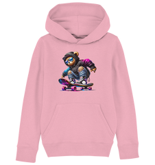 Skateboard HipHop Bear - Kids Organic Hoodie