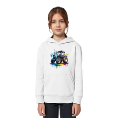 Colorful Traktor - Kids Organic Hoodie